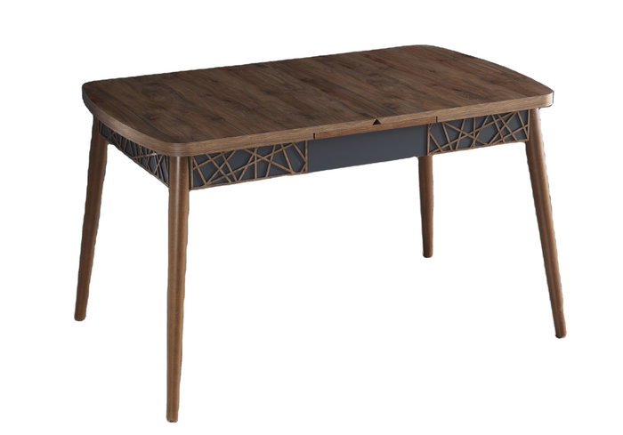 Hanah Home Amalfi Motif - Mesa de comedor extensible Nogal Hanah Home Amalfi Motif - Mesa de comedor extensible Nogal